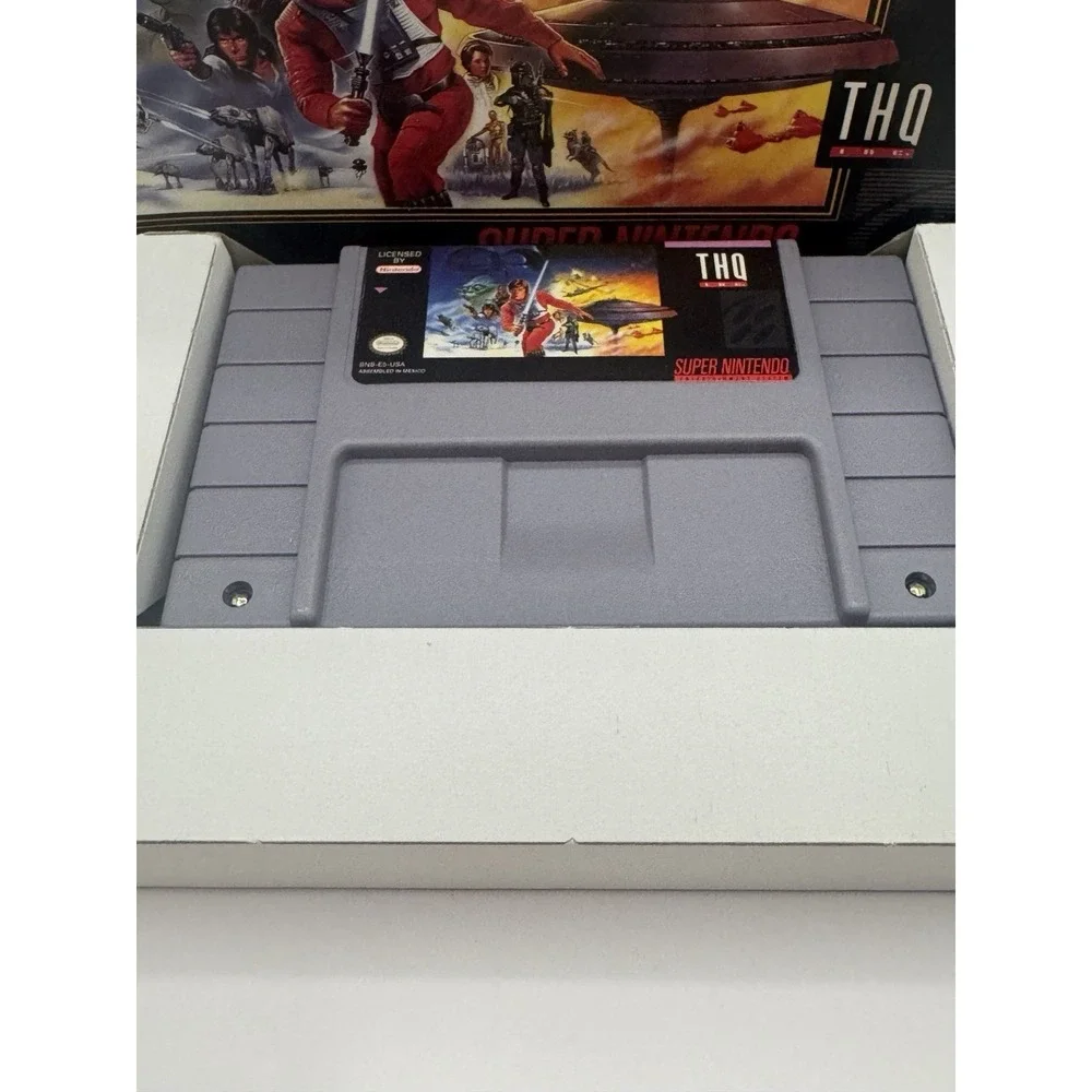 Super Star Wars The Empire Strikes Back SNES Complete CIB Box Manual Tested